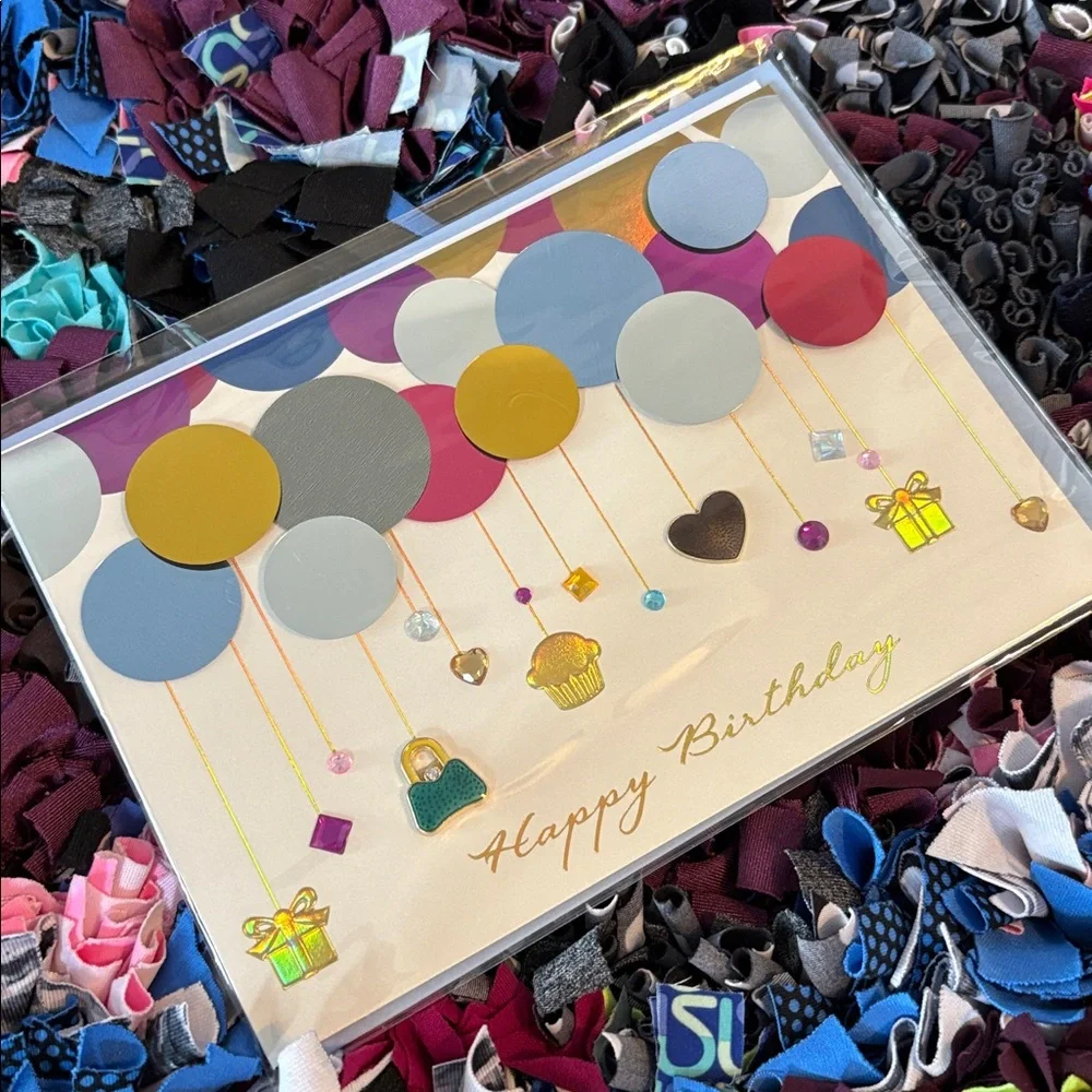 🆕Papyrus 3D Metallic Balloons Birthday Card